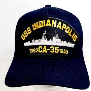 USS INDIANAPOLIS CA-35  Patch Hat Baseball Cap Adj